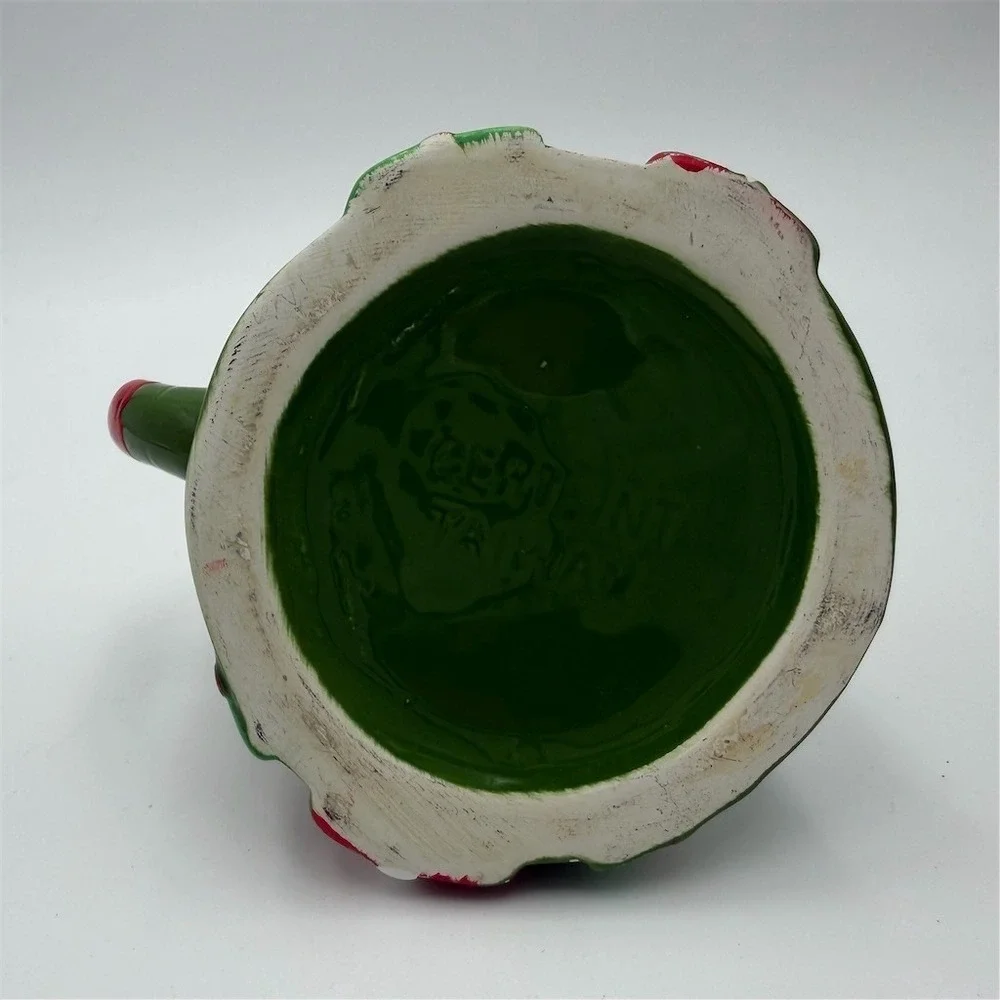 Unbranded Christmas Tree Teapot Ornament Green Candy Canes Star Presents‎ No
